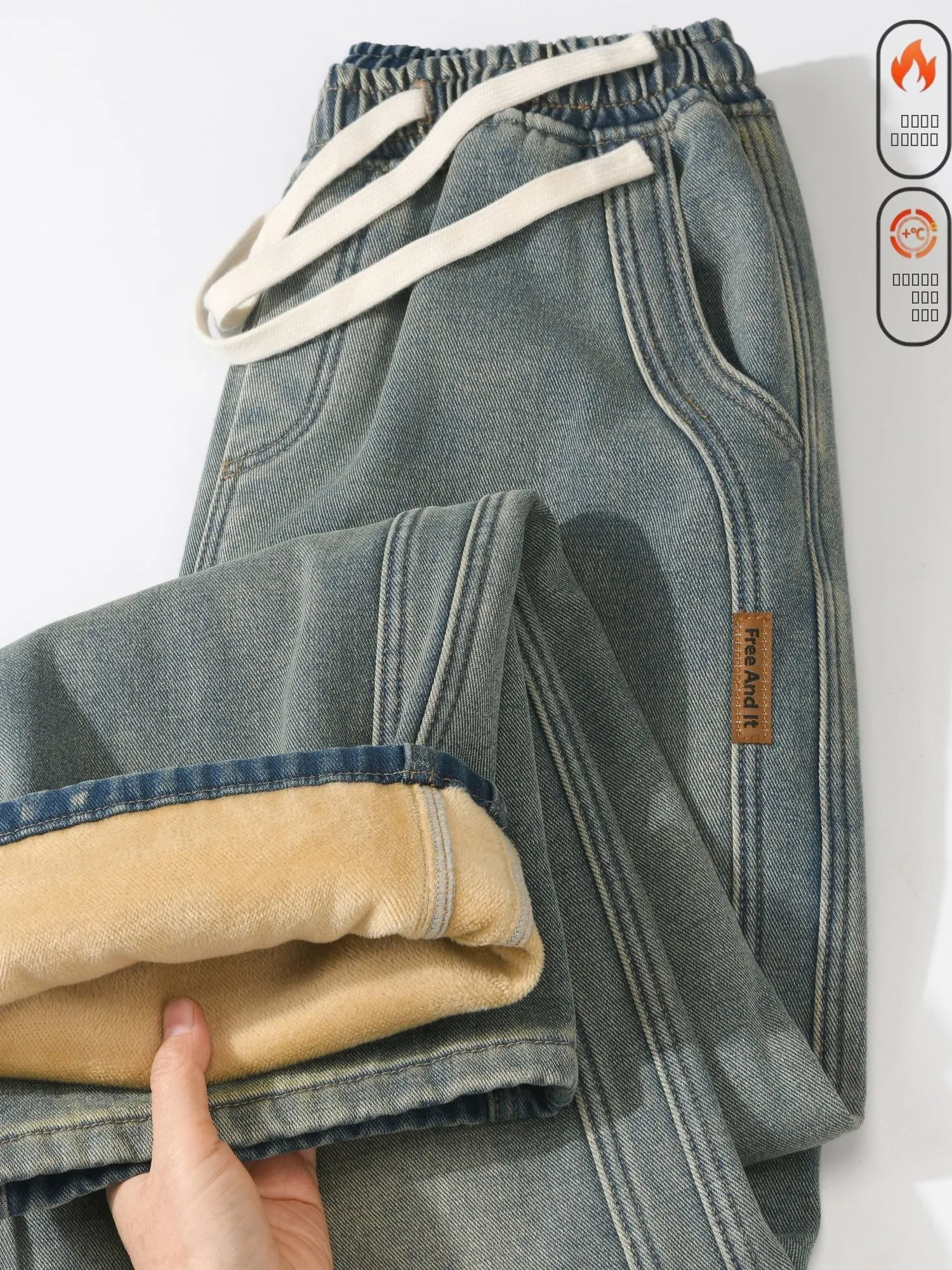 Мужские джинсы Thiened Fce в стиле ретро, свободные повседневные, прямые, широкие штанины, универсальные, износостойкие, удобные в носке
Мужские джинсы Thiened Fce в стиле ретро, свободные повседневные, прямые, широкие штанины, универсальные, износостойкие, удобные в носке