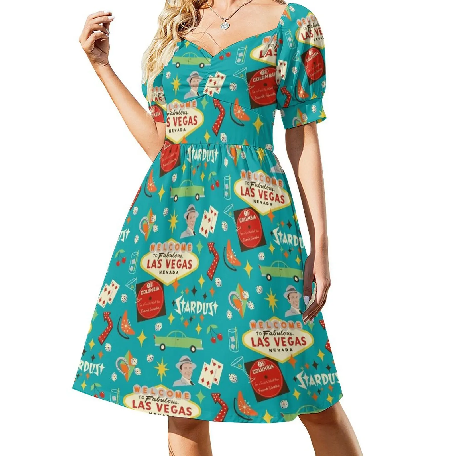 Vintage Las Vegas Short Sleeved Dress Women dresses summer Party dresses for women Dance dresses Dress
Vintage Las Vegas Short Sleeved Dress Women dresses summer Party dresses for women Dance dresses Dress