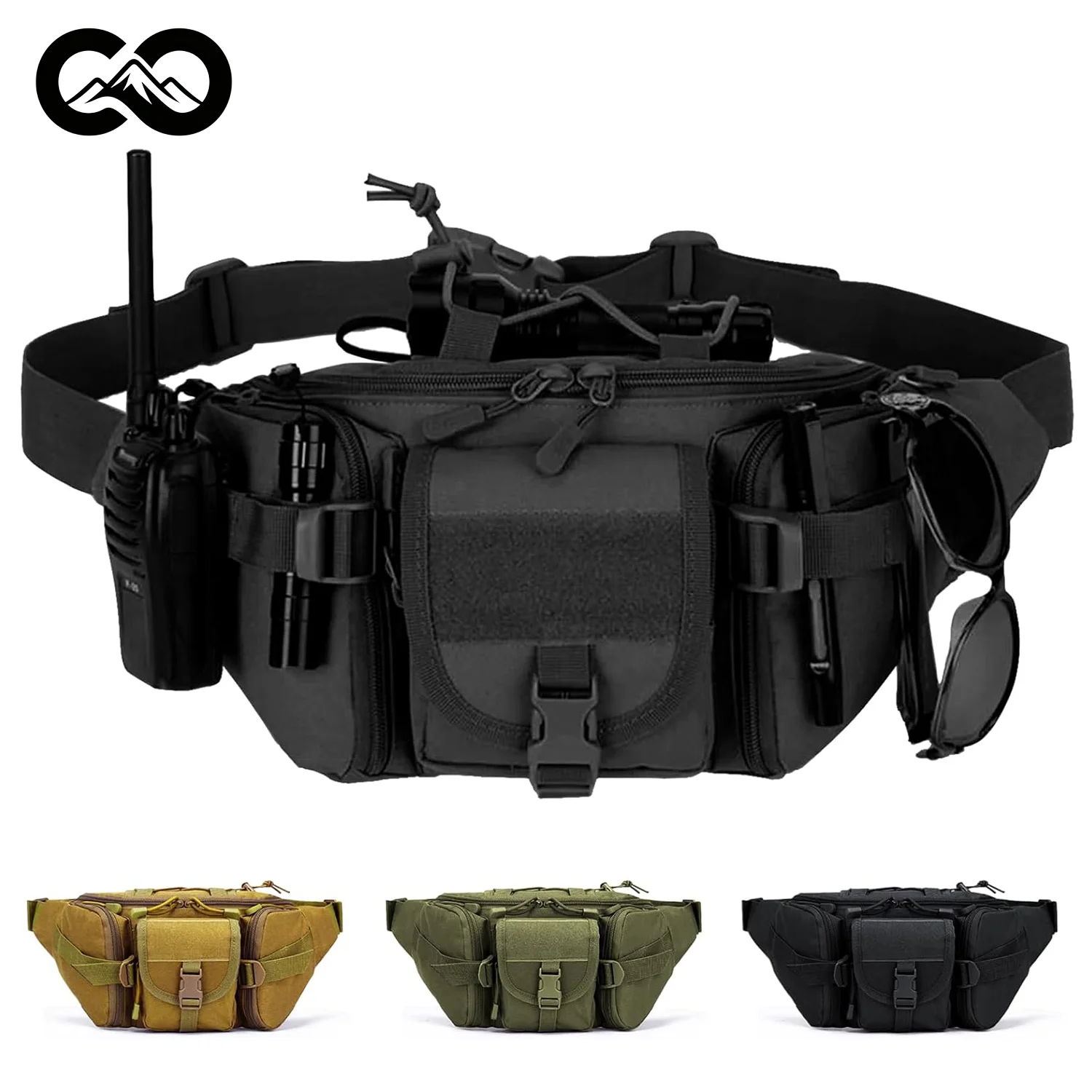 Multifunctional Waist Bag Man Waterproof Tactical Fanny Pack Molle Camouflage Hunting Hiking Nylon Pouch Gun Belt Bag Outdoor
Multifunctional Waist Bag Man Waterproof Tactical Fanny Pack Molle Camouflage Hunting Hiking Nylon Pouch Gun Belt Bag Outdoor