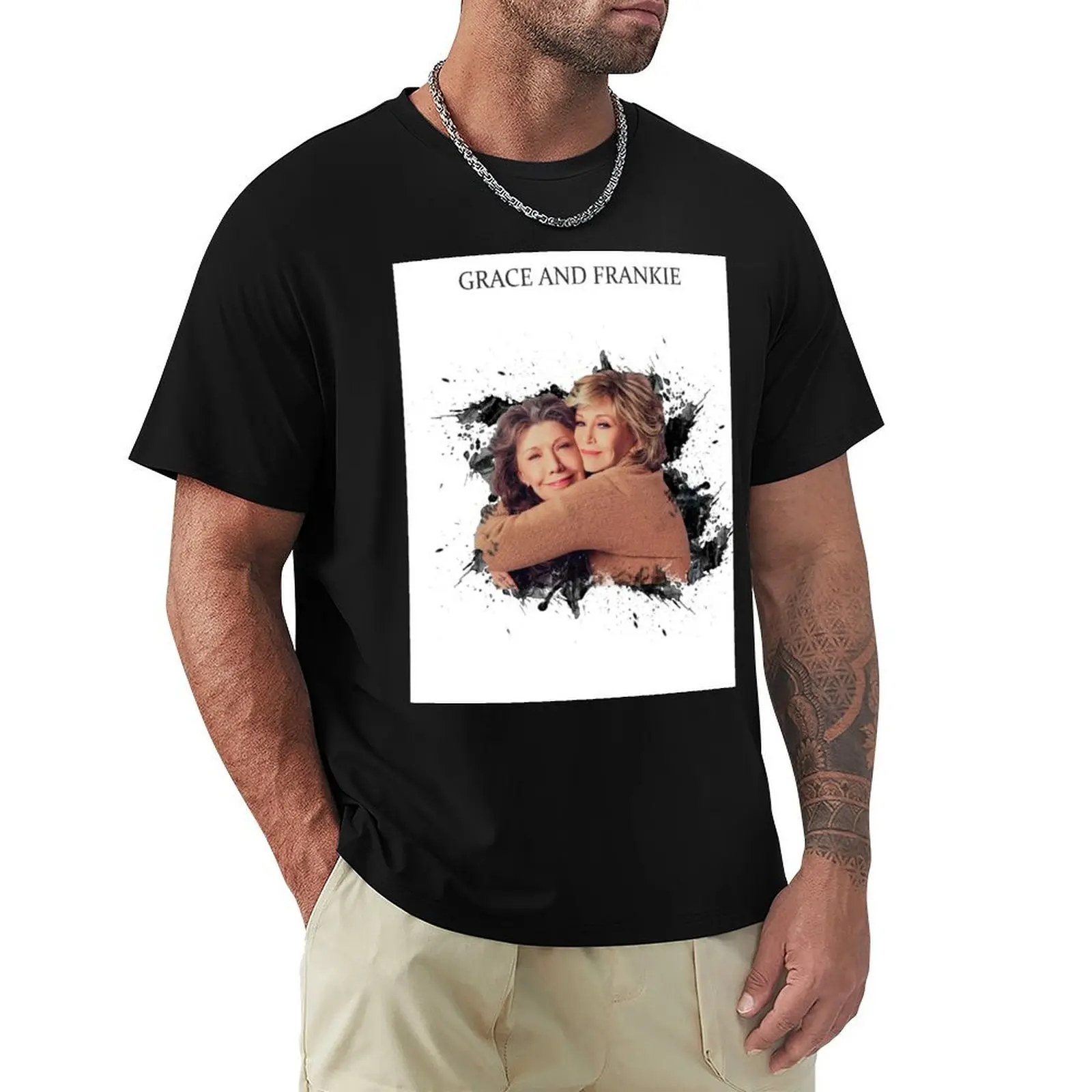 Grace and Frankie T-Shirt Basic Simple Design Short Sleeve Shirt
Grace and Frankie T-Shirt Basic Simple Design Short Sleeve Shirt