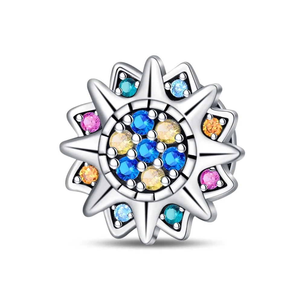 925 Sterling Silver Multicolor Shining Sun Flat Beads Charm Fit DIY Bracelet Necklaces Birthday Gift DIY Jewelry
925 Sterling Silver Multicolor Shining Sun Flat Beads Charm Fit DIY Bracelet Necklaces Birthday Gift DIY Jewelry