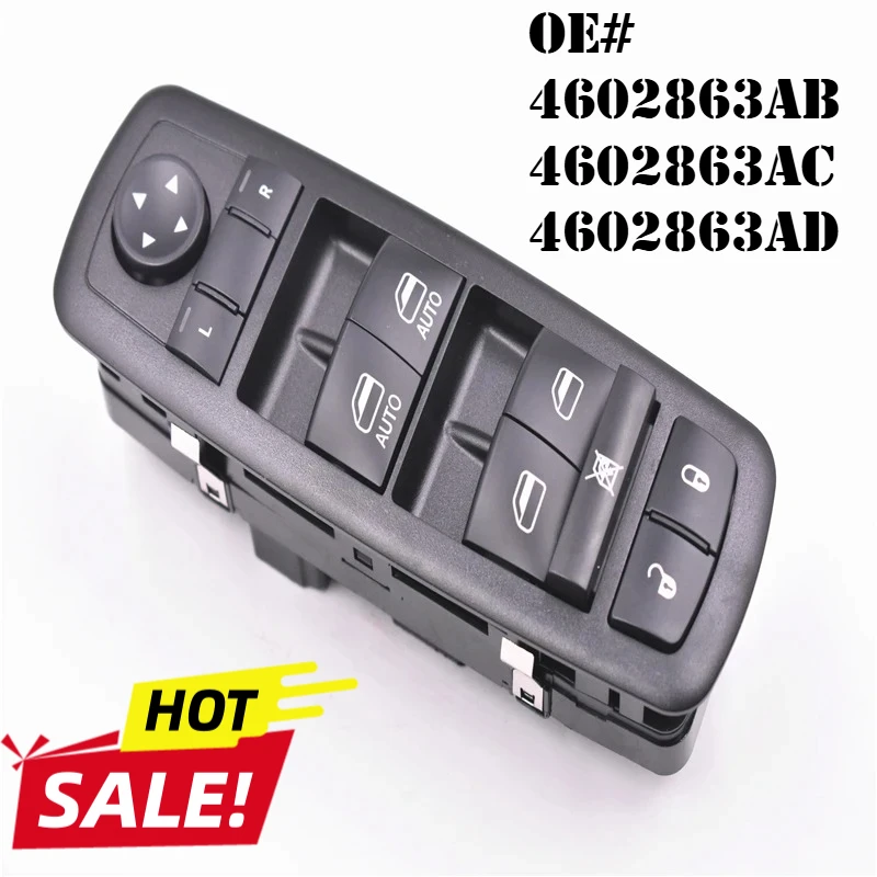 Electric Power Window Switch For Dodge Ram 4602863AB 4602863AC 4602863AD DWS1386
Electric Power Window Switch For Dodge Ram 4602863AB 4602863AC 4602863AD DWS1386