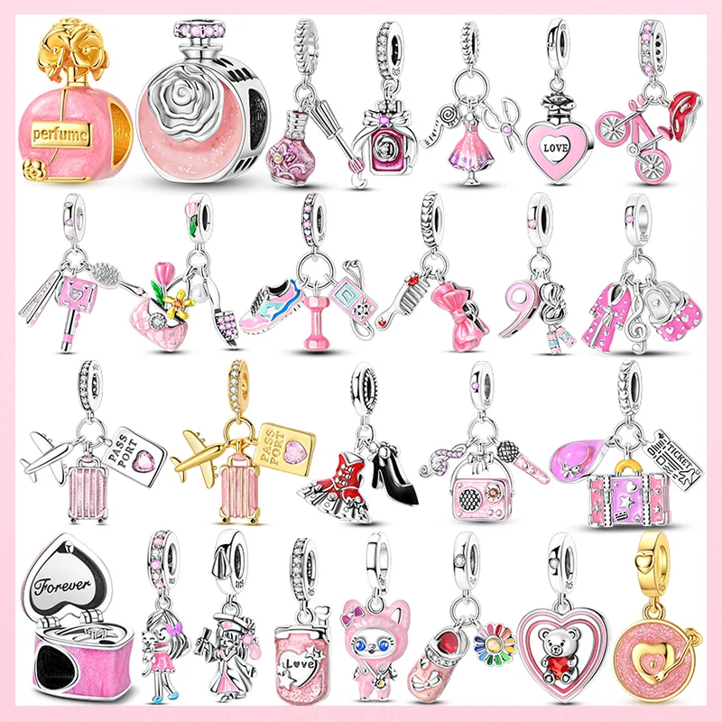Original 925 Sterling Silver Perfume Bottle Beads Handbag And High Heels Beads Fit Women Exquisite DIY Birthday Jewelry Gift
Original 925 Sterling Silver Perfume Bottle Beads Handbag And High Heels Beads Fit Women Exquisite DIY Birthday Jewelry Gift