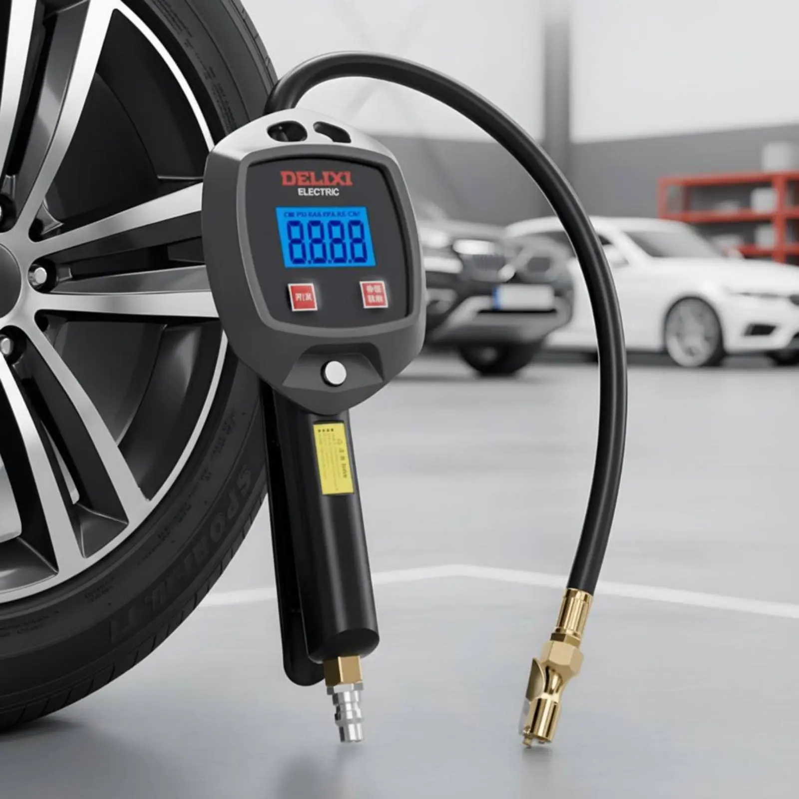 Tire Inflator Gauge High Precision Car Tire Inflator Inflation Easy to Use Air Chuck Gauge Heavy Duty for Repair Shop
Tire Inflator Gauge High Precision Car Tire Inflator Inflation Easy to Use Air Chuck Gauge Heavy Duty for Repair Shop