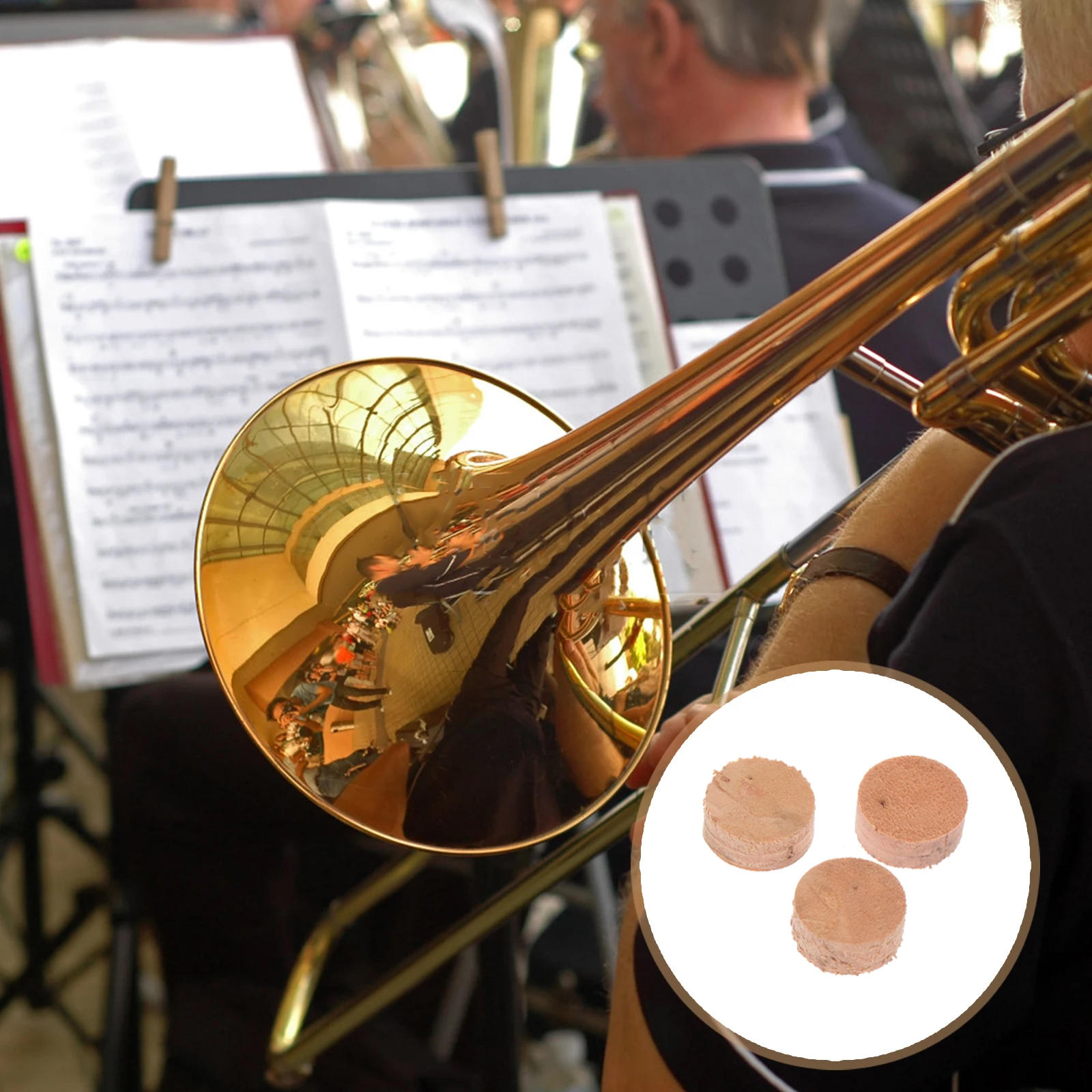 3 Pcs Tuba Accessories Trombone Cork Cushions Key Pads Musical Instruments Water
3 Pcs Tuba Accessories Trombone Cork Cushions Key Pads Musical Instruments Water