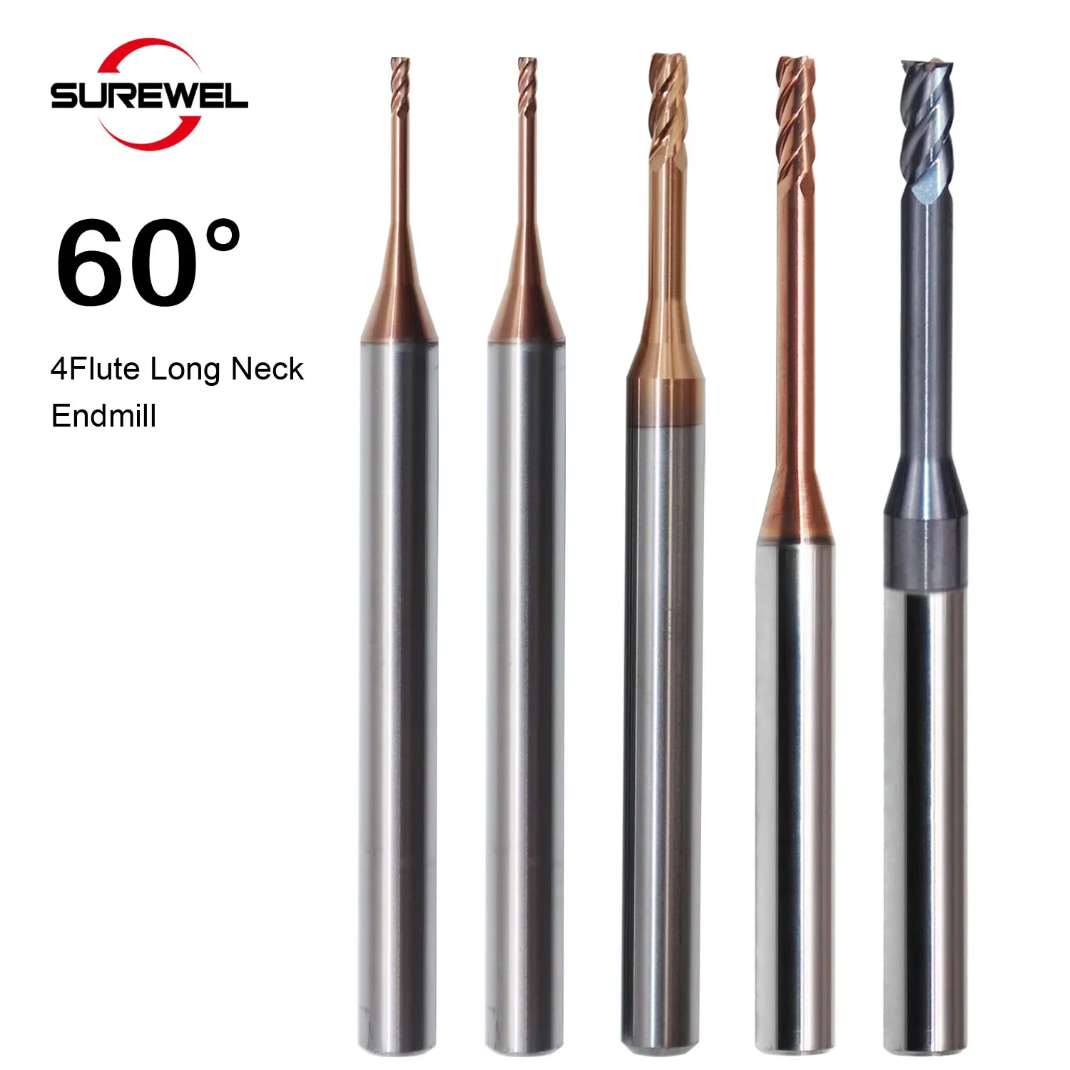 HRC60 Твердосплавная концевая фреза с микродиаметром и длинной шеей, мини-фреза от 1 мм до 3 мм, 4 канавки для стали, нержавеющей стали, чугуна
HRC60 Твердосплавная концевая фреза с микродиаметром и длинной шеей, мини-фреза от 1 мм до 3 мм, 4 канавки для стали, нержавеющей стали, чугуна