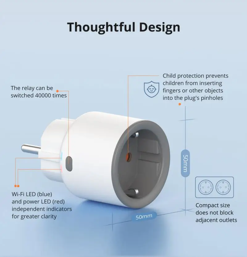 SONOff Ewelink iPlug S60 Series WiFi Smart Plug Alexa Google Assistant Smartthings Smart Home Sharing App Control
SONOff Ewelink iPlug S60 Series WiFi Smart Plug Alexa Google Assistant Smartthings Smart Home Sharing App Control