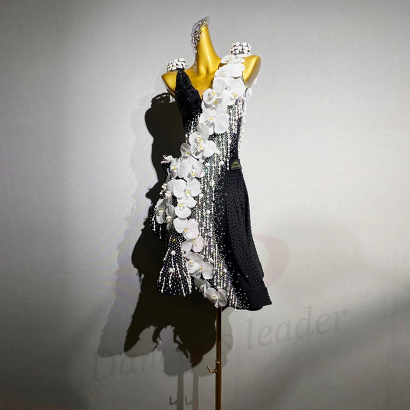 Latin Dance AB Stone Female Adult Children High end Customized Butterfly Orchid Flower Dress Tango Samba Performance Dress
Latin Dance AB Stone Female Adult Children High end Customized Butterfly Orchid Flower Dress Tango Samba Performance Dress