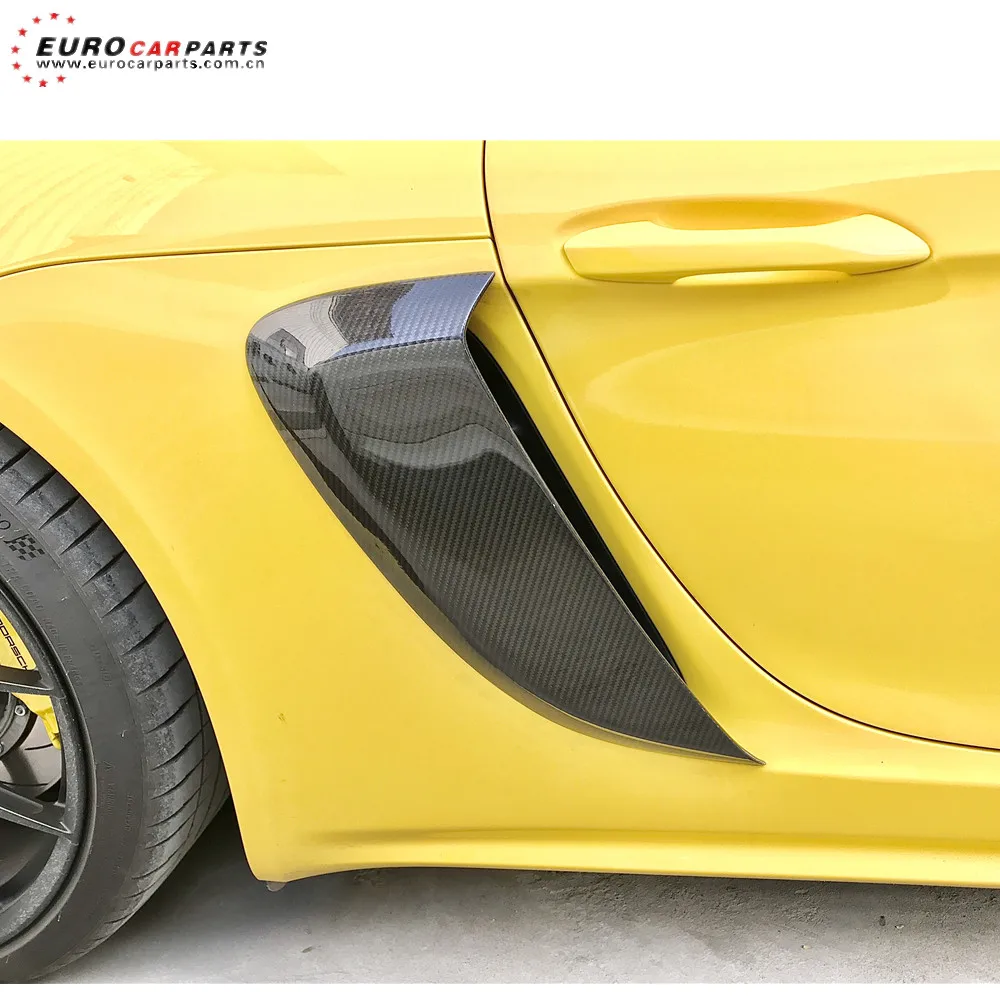 718 side vents for POR 718 2017-2019 year DRY carbon fiber rear fender vents GT4 style fender vents for 718 add on directly
718 side vents for POR 718 2017-2019 year DRY carbon fiber rear fender vents GT4 style fender vents for 718 add on directly