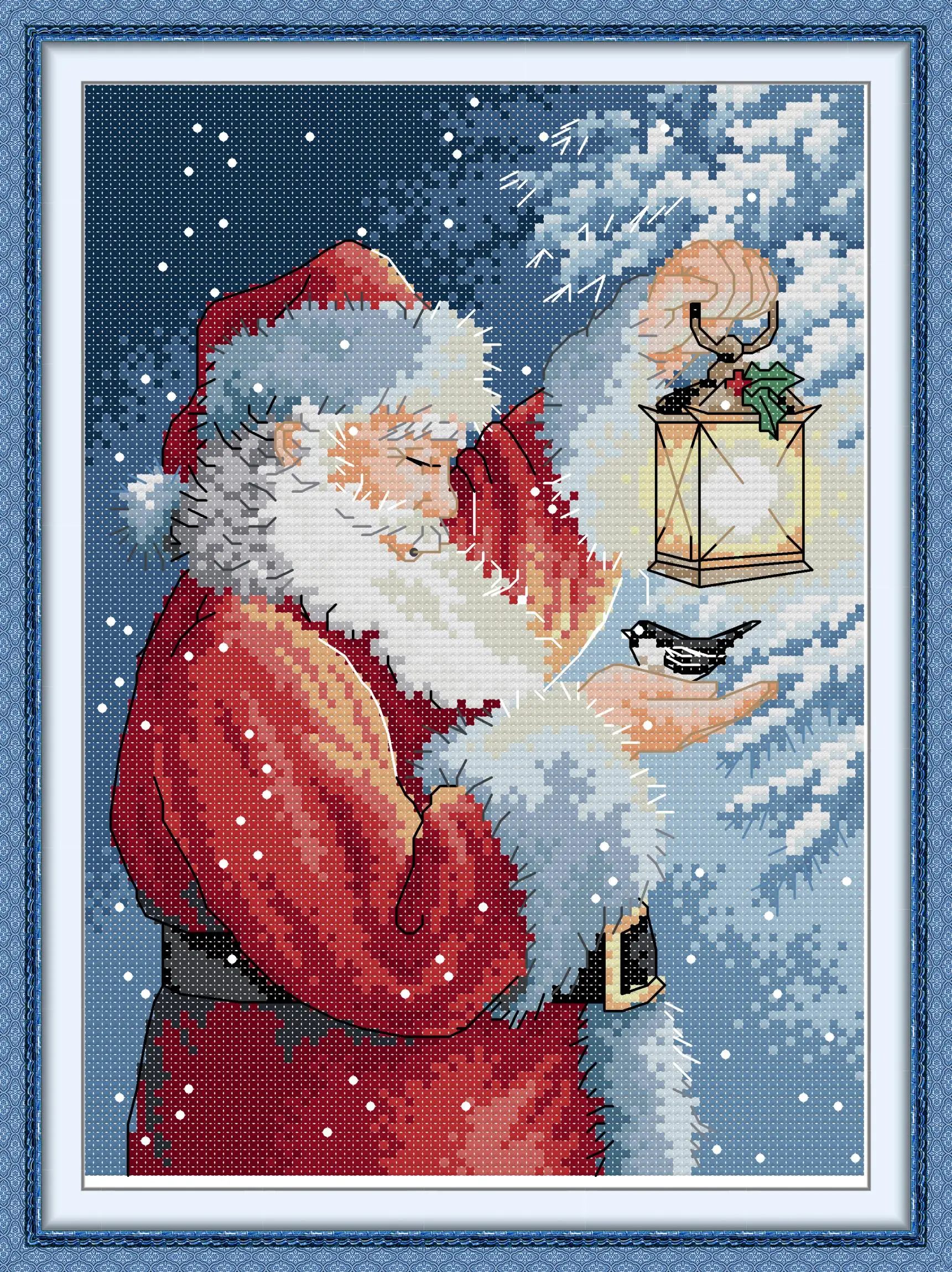 Maydear Full Cross Stitch Kit, 11CT/14CT/16CT/9CT Aida Fabric,DMC Threads Sewing Pattern Embroidery Set-Santa Claus 13
Maydear Full Cross Stitch Kit, 11CT/14CT/16CT/9CT Aida Fabric,DMC Threads Sewing Pattern Embroidery Set-Santa Claus 13