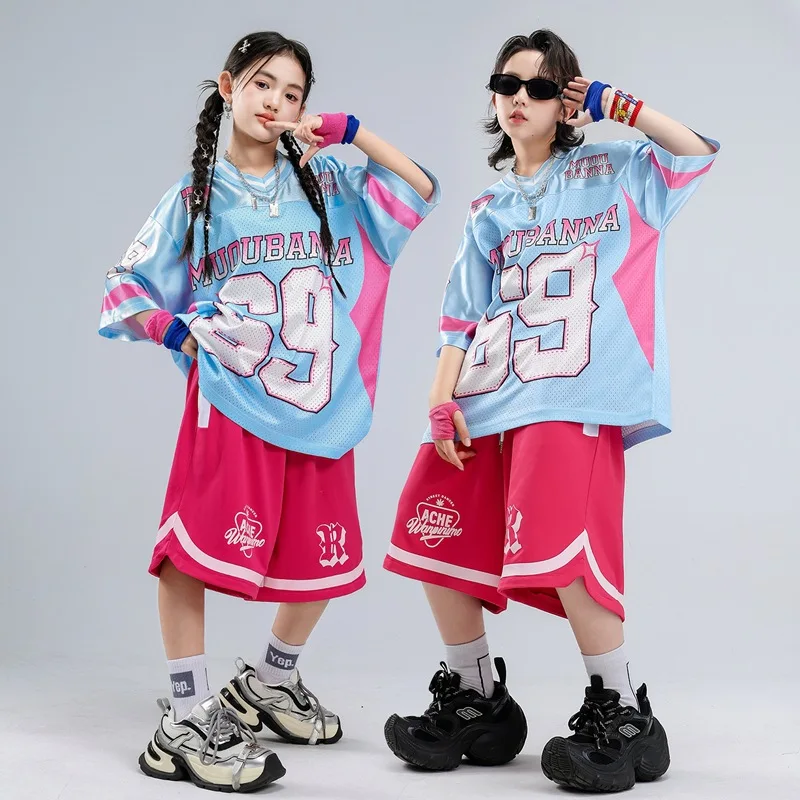 Girls Streetwear Costumes Hip Hop K-pop T Shirt Rose Shorts Street Dance Outfits Group Jazz Stage Performance Wear Clothes Sets
Girls Streetwear Costumes Hip Hop K-pop T Shirt Rose Shorts Street Dance Outfits Group Jazz Stage Performance Wear Clothes Sets