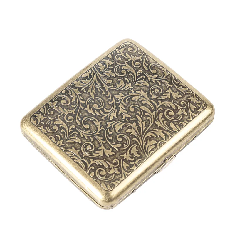 Vintage Metal Cigarette Case Box Portable 20 Cigarettes Holder Retro Smoke Tool Pocket Smoking Accessories Men Gifts
Vintage Metal Cigarette Case Box Portable 20 Cigarettes Holder Retro Smoke Tool Pocket Smoking Accessories Men Gifts