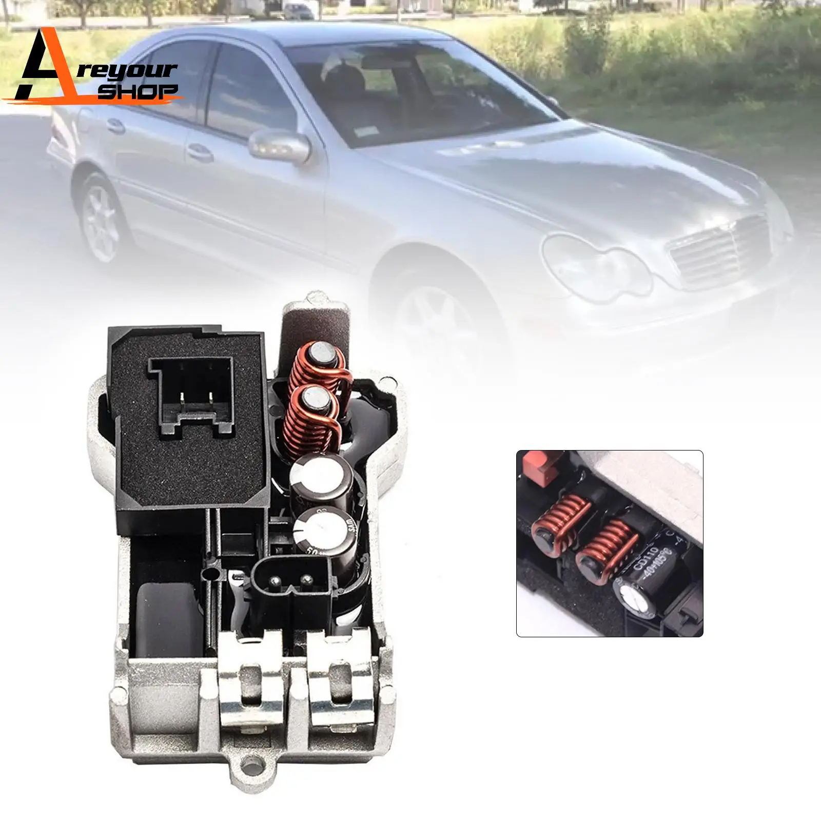 HVAC Heater Blower Motor Resistor 2208210951 for Mercedes-Benz C200 C230 C280
HVAC Heater Blower Motor Resistor 2208210951 for Mercedes-Benz C200 C230 C280