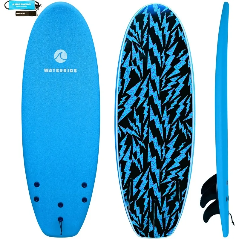 4'10 Kids Surfboard & Leash, Perfect for Learning How to Surf, Made for Kids, Soft Top Surfboard for Beginners with Foam Core
4'10 Kids Surfboard & Leash, Perfect for Learning How to Surf, Made for Kids, Soft Top Surfboard for Beginners with Foam Core