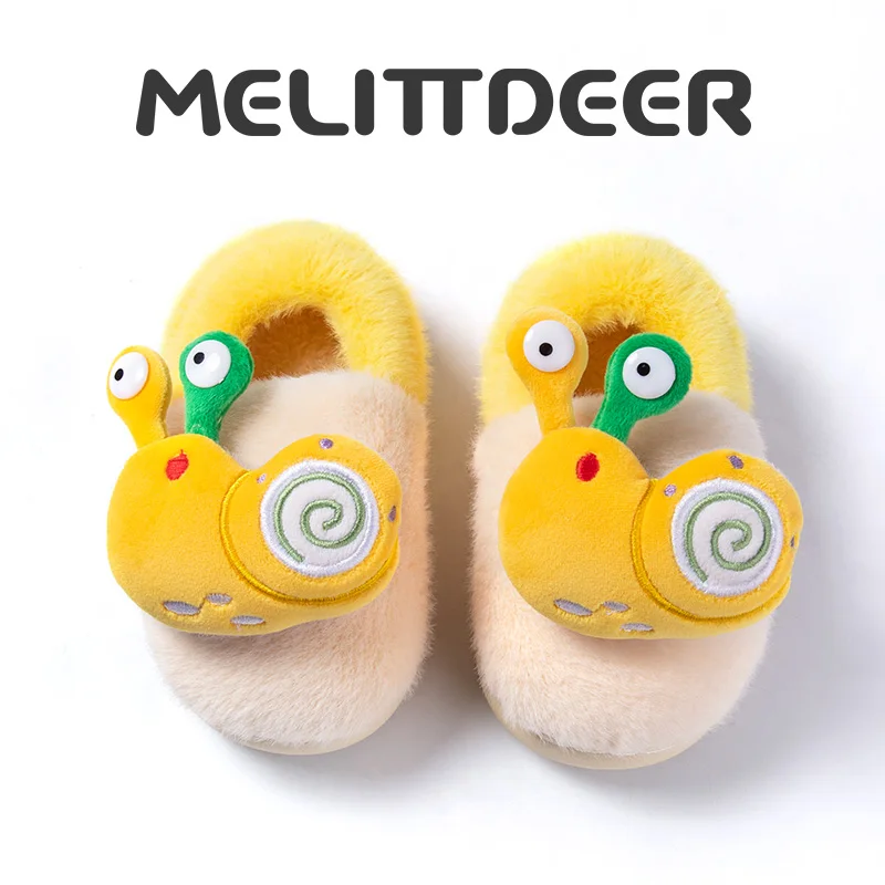 MELITTDEER Kids Slippers - Soft & Cozy Winter Indoor House Shoes for Girls Ages 1-5, Adorable Cartoon Snail Design
MELITTDEER Kids Slippers - Soft & Cozy Winter Indoor House Shoes for Girls Ages 1-5, Adorable Cartoon Snail Design