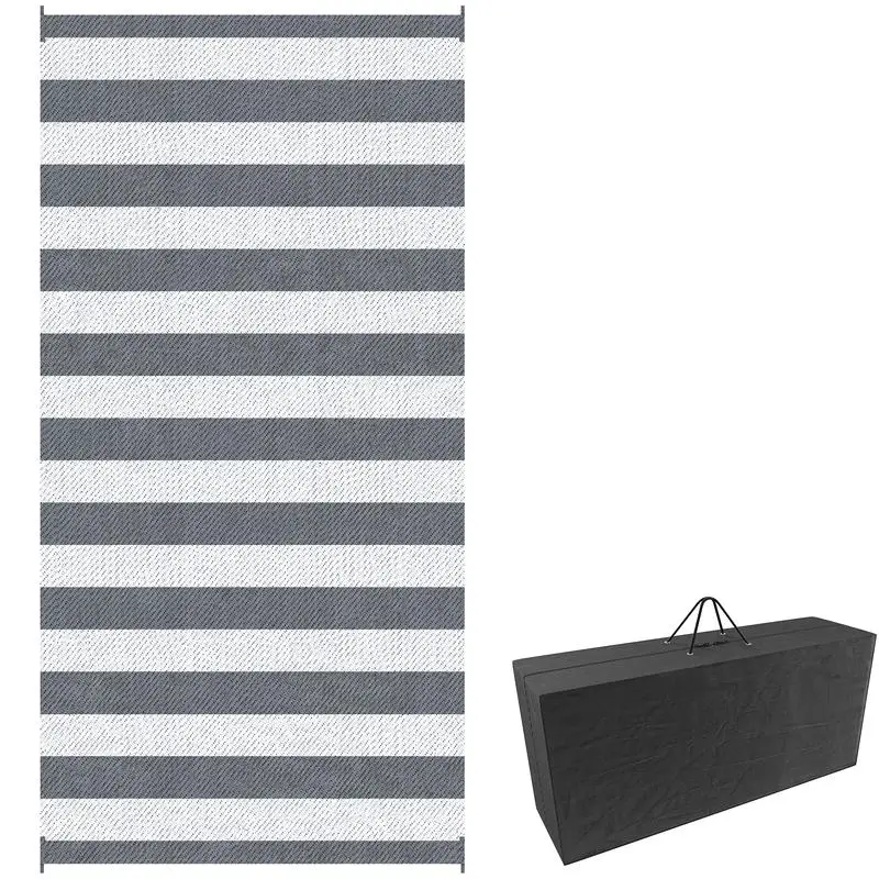 Outsunny Reversible Outdoor Rug, 9' x 18' Waterproof Plastic Straw Floor Mat, Portable RV Camping Carpet, Large Floor Mat for Backyard, Deck, Picnic, Beach, Gray & White Striped
Outsunny Reversible Outdoor Rug, 9' x 18' Waterproof Plastic Straw Floor Mat, Portable RV Camping Carpet, Large Floor Mat for Backyard, Deck, Picnic, Beach, Gray & White Striped