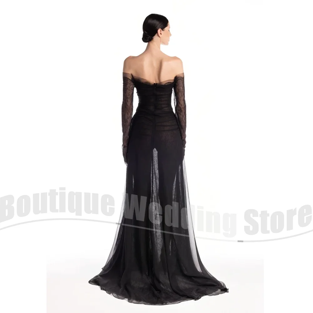 Модные кружевные вечерние платья с открытыми плечами и длинными рукавами, плиссированные вечерние платья, шикарные женские платья для выпускного вечера длиной до пола с разрезом по бокам
Модные кружевные вечерние платья с открытыми плечами и длинными рукавами, плиссированные вечерние платья, шикарные женские платья для выпускного вечера длиной до пола с разрезом по бокам