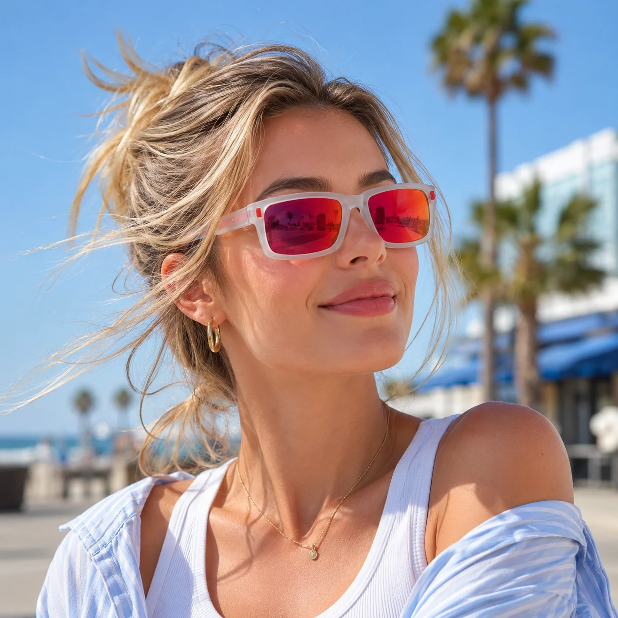 Men Women Retro Square Sunglasses, Frosted Transparent Acrylic Frame, UV Protection, Outdoor, Driving & Party Eyewear
Men Women Retro Square Sunglasses, Frosted Transparent Acrylic Frame, UV Protection, Outdoor, Driving & Party Eyewear