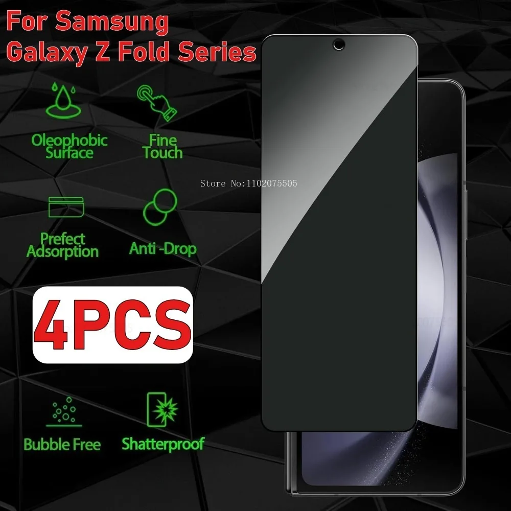 4Pcs Privacy Screen Protector for Samsung Galaxy Z Fold 7 Z Fold 6 5 Anti-peep Tempered Glass for Samsung Galaxy Z Fold 4 3 2
4Pcs Privacy Screen Protector for Samsung Galaxy Z Fold 7 Z Fold 6 5 Anti-peep Tempered Glass for Samsung Galaxy Z Fold 4 3 2