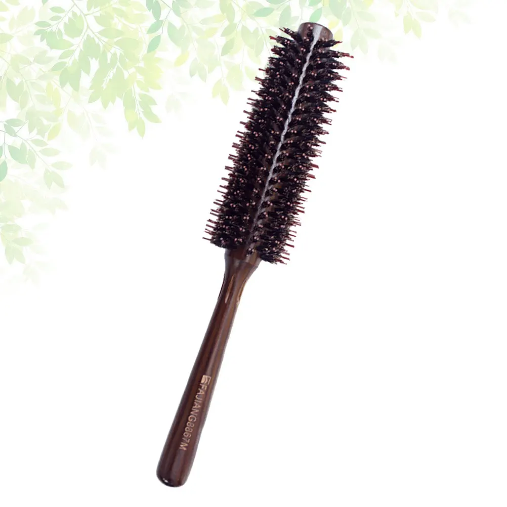 Curly Hair Comb Ergonomic Handle Brush Women Modeling Wooden Round Boar Bristle
Curly Hair Comb Ergonomic Handle Brush Women Modeling Wooden Round Boar Bristle