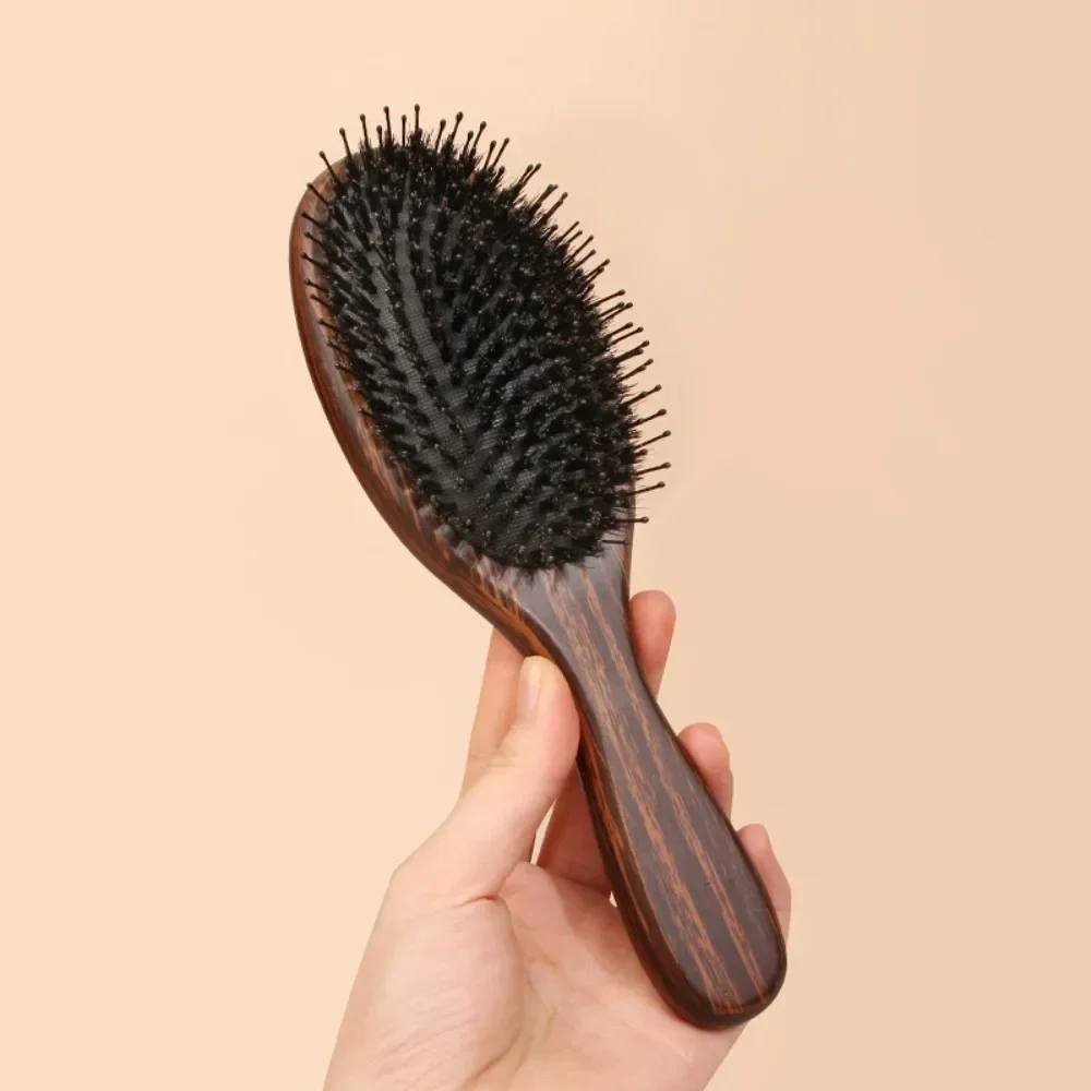 1Pc Natural Boar Bristle Brush Comb Anti-Static Oval Wood Hairbrush Detangling Hair Brush Salon Barber Hairdressing Styling Tool
1Pc Natural Boar Bristle Brush Comb Anti-Static Oval Wood Hairbrush Detangling Hair Brush Salon Barber Hairdressing Styling Tool