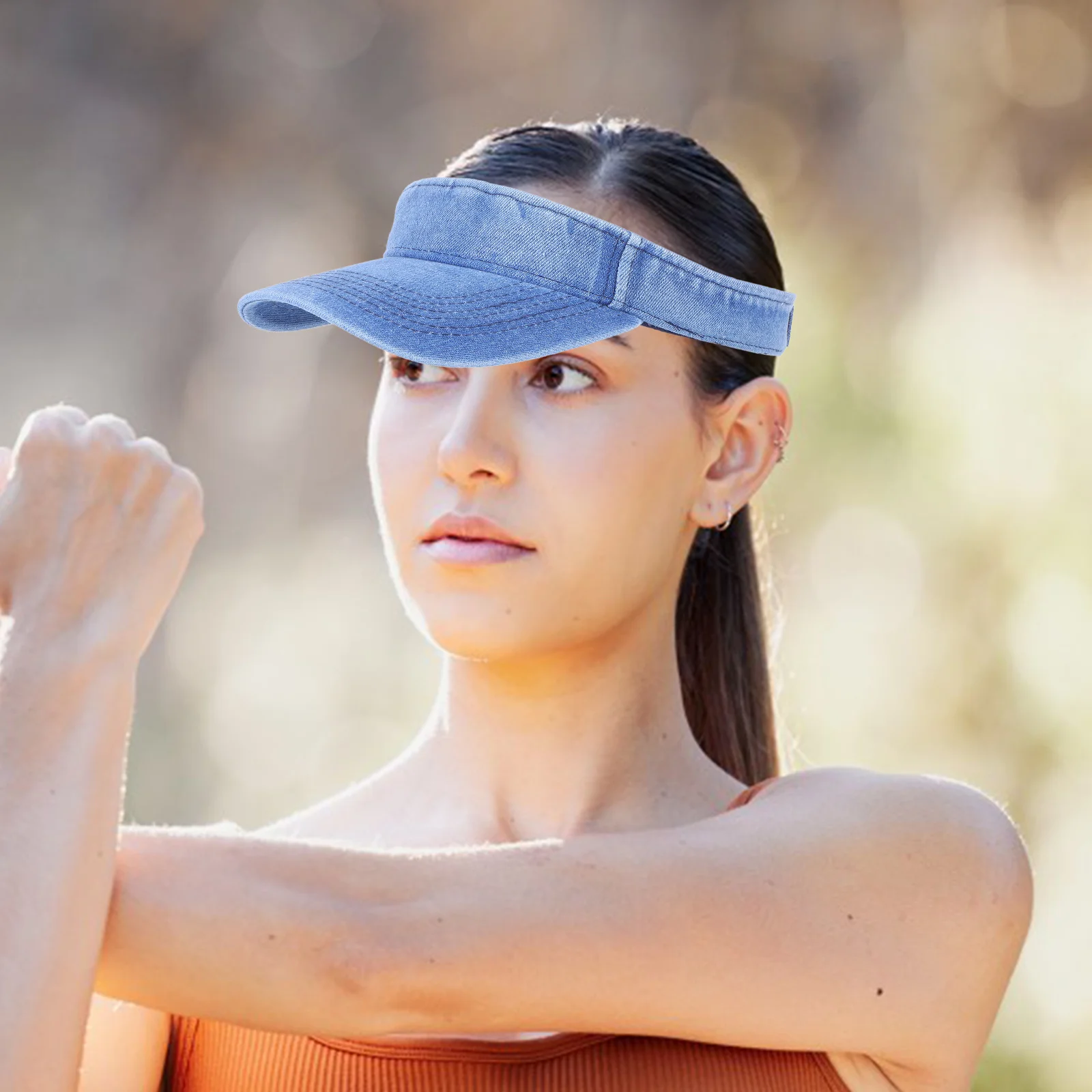 Adjustable Washed Denim Visor Hat Breathable Sunshade Cap for Running Hiking Outdoor Sports Unisex Baseball Cap
Adjustable Washed Denim Visor Hat Breathable Sunshade Cap for Running Hiking Outdoor Sports Unisex Baseball Cap