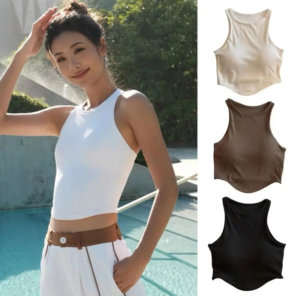 Women Casual Y2K T Shirts Sexy Top With Built-in Bra Pads Women's Sleeveless Tight Tank Top Sexy Crop Tops Fashion Crop Top 2025
Women Casual Y2K T Shirts Sexy Top With Built-in Bra Pads Women's Sleeveless Tight Tank Top Sexy Crop Tops Fashion Crop Top 2025
