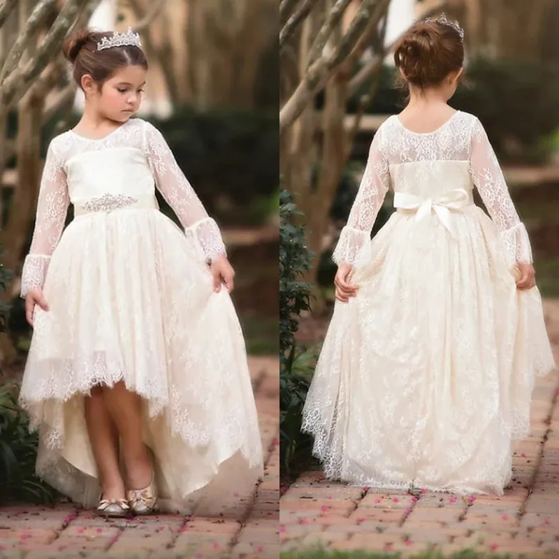 V-neck Flower Girl Dress For Wedding Lace Long Sleeve Birthday Party Gowns Classic Princess Prom Ball First Communion Wear
V-neck Flower Girl Dress For Wedding Lace Long Sleeve Birthday Party Gowns Classic Princess Prom Ball First Communion Wear