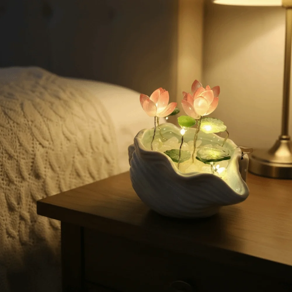 Glass Material Sea Shell Glass Lotus Small Size Lotus Design Small Night Lamp Sea Shell Shape Night Light Function Handmade Lamp
Glass Material Sea Shell Glass Lotus Small Size Lotus Design Small Night Lamp Sea Shell Shape Night Light Function Handmade Lamp