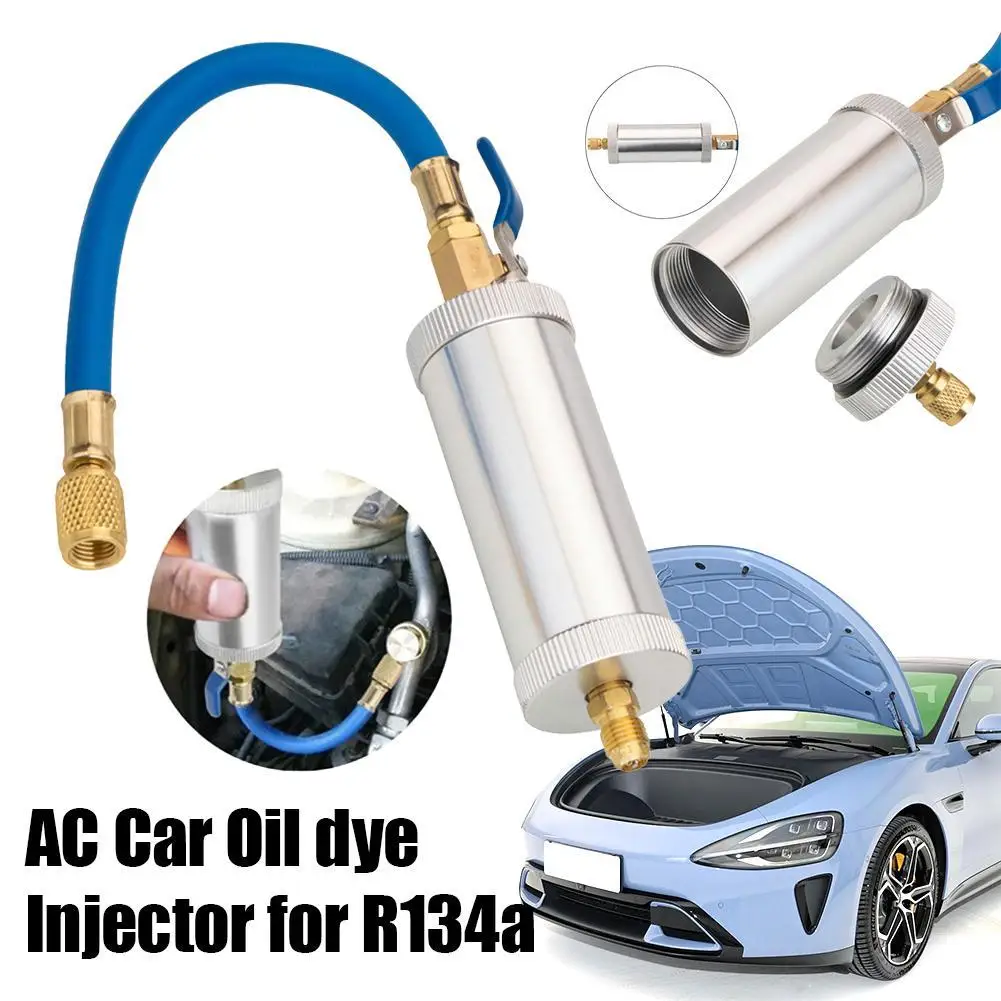 AC Car Oil Dye Injector 1/4" SAE Connector For R134a R22 R12 Refrigerant 2 Oz A/C Car Air Conditioning Refrigerant Oil
AC Car Oil Dye Injector 1/4" SAE Connector For R134a R22 R12 Refrigerant 2 Oz A/C Car Air Conditioning Refrigerant Oil