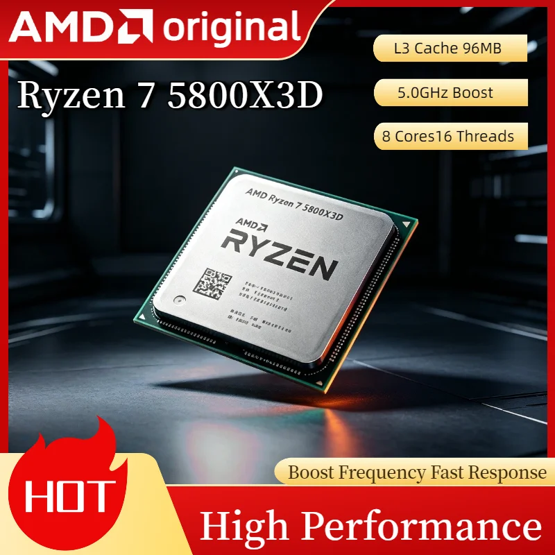 New Ryzen7 5800X3D AMD 5000 Series 8Core16Thread Gaming CPU 5GHz 96MB DDR4 105W Unpacked Loose Piece Chip Socket AM4 Turbo
New Ryzen7 5800X3D AMD 5000 Series 8Core16Thread Gaming CPU 5GHz 96MB DDR4 105W Unpacked Loose Piece Chip Socket AM4 Turbo