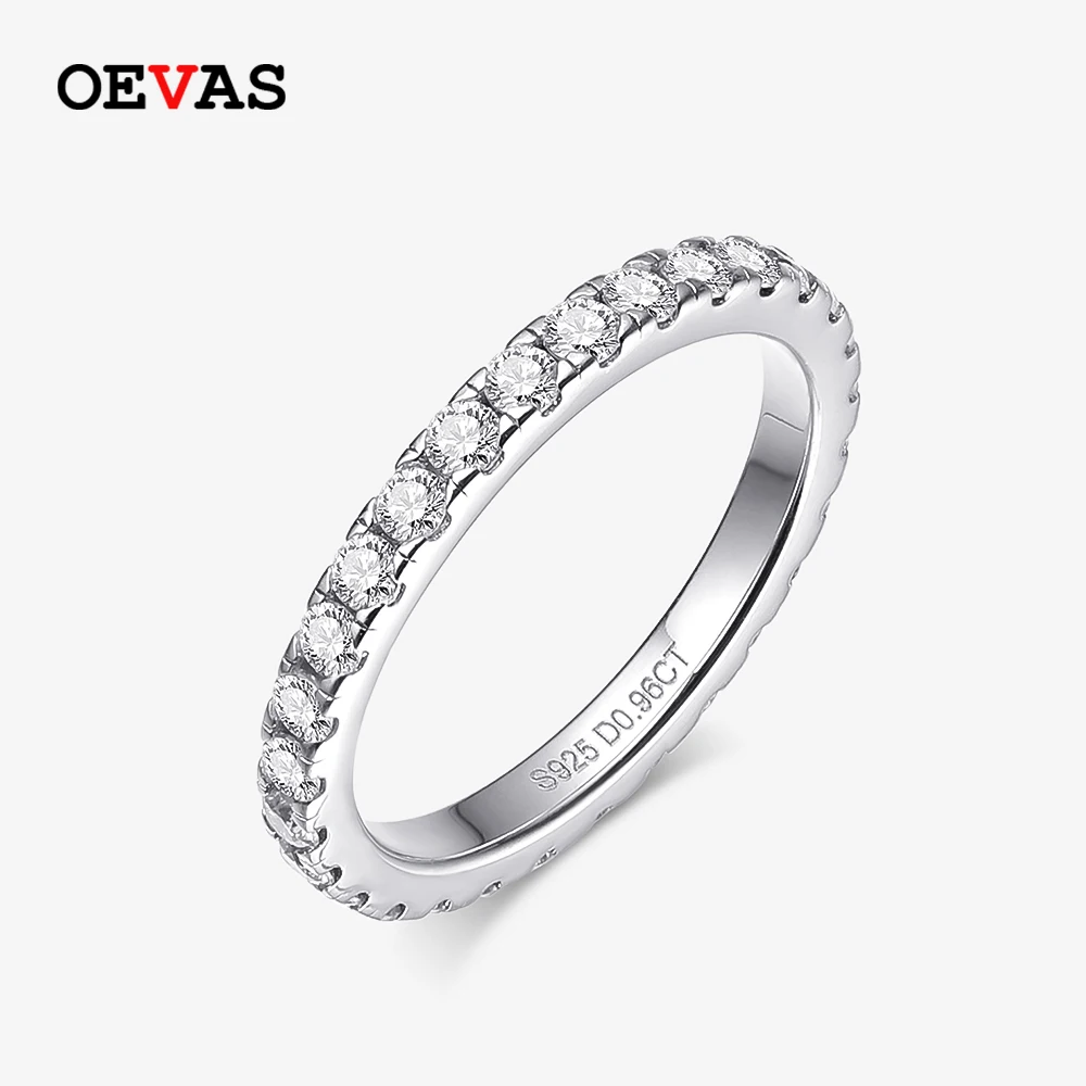 OEVAS 100% 925 Sterling Silver 2mm Moissanite Ring Eternity Engagement Wedding Band Ring For Women Fine Jewelry Gift Wholesale
OEVAS 100% 925 Sterling Silver 2mm Moissanite Ring Eternity Engagement Wedding Band Ring For Women Fine Jewelry Gift Wholesale