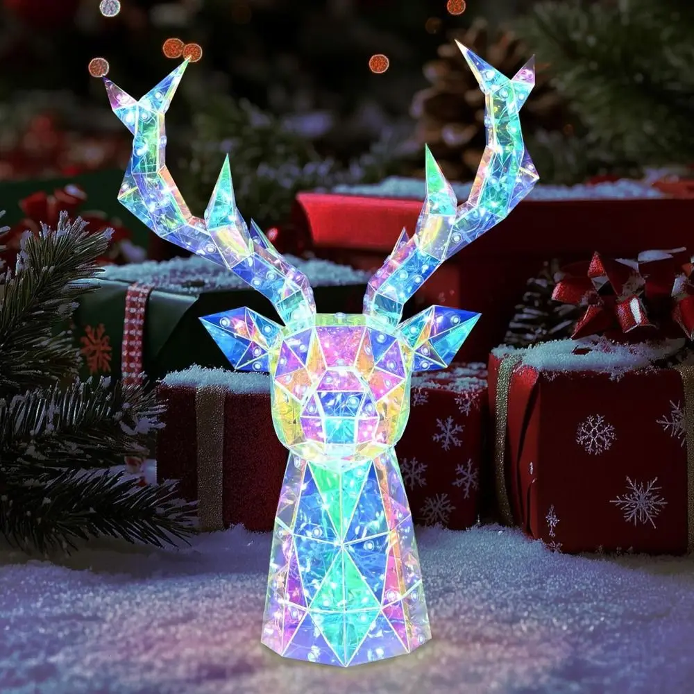 Unique PET Deer Head Rainbow Film 3D Prisms Featuring Magical Colorful Refractive Effects Home
Unique PET Deer Head Rainbow Film 3D Prisms Featuring Magical Colorful Refractive Effects Home