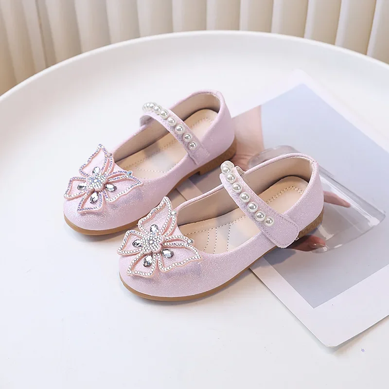 Girls Princess Ballet Shoes Spring Autumn Children's Sequins Leather Shoes Wedding Party Versatile Kids Fashion Butterfly Flats
Girls Princess Ballet Shoes Spring Autumn Children's Sequins Leather Shoes Wedding Party Versatile Kids Fashion Butterfly Flats
