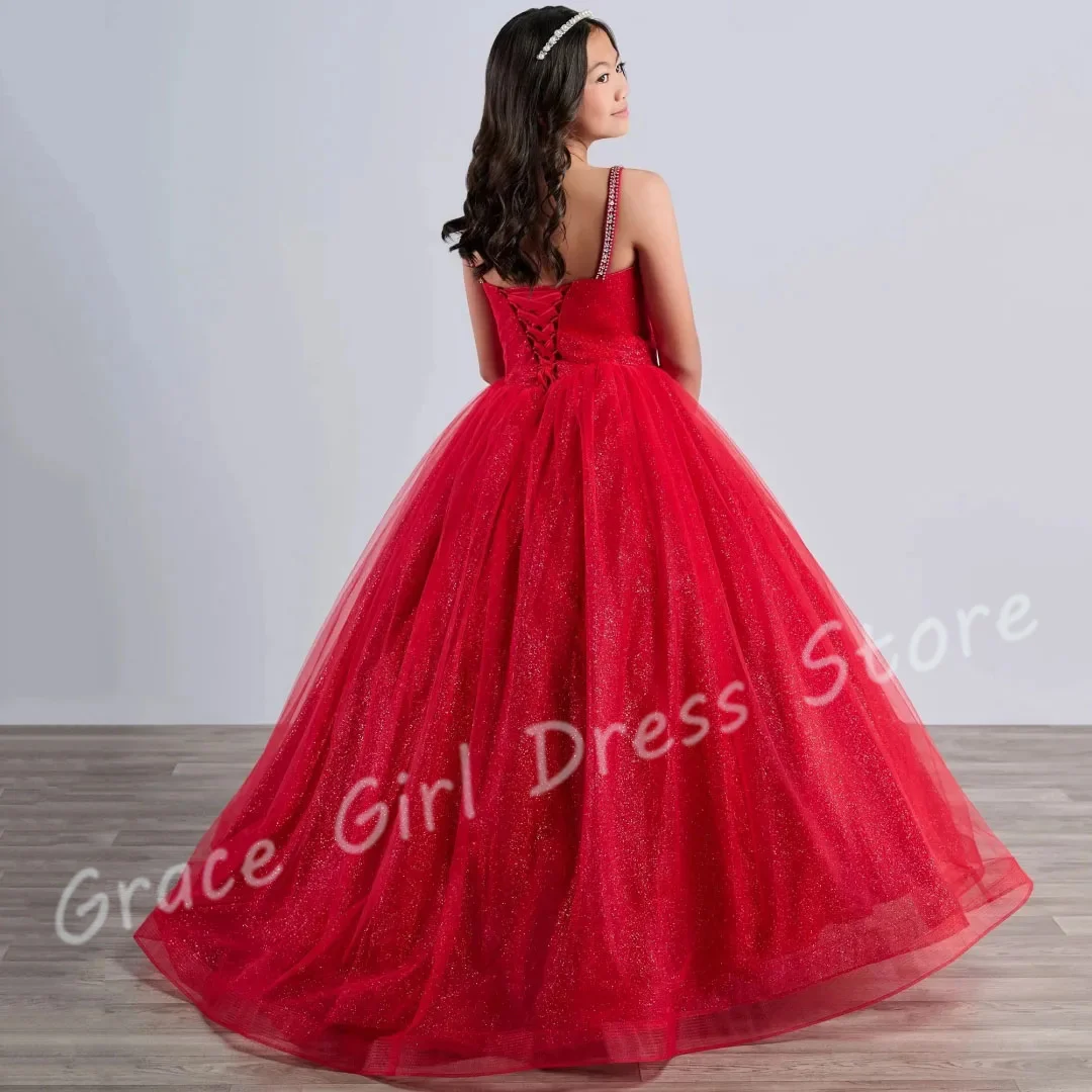 Customized Red Flower Girl Dress For Wedding Appliques Glitter Tulle Gorgeous Princess Formal Events Evening Party Pageant Gown
Customized Red Flower Girl Dress For Wedding Appliques Glitter Tulle Gorgeous Princess Formal Events Evening Party Pageant Gown