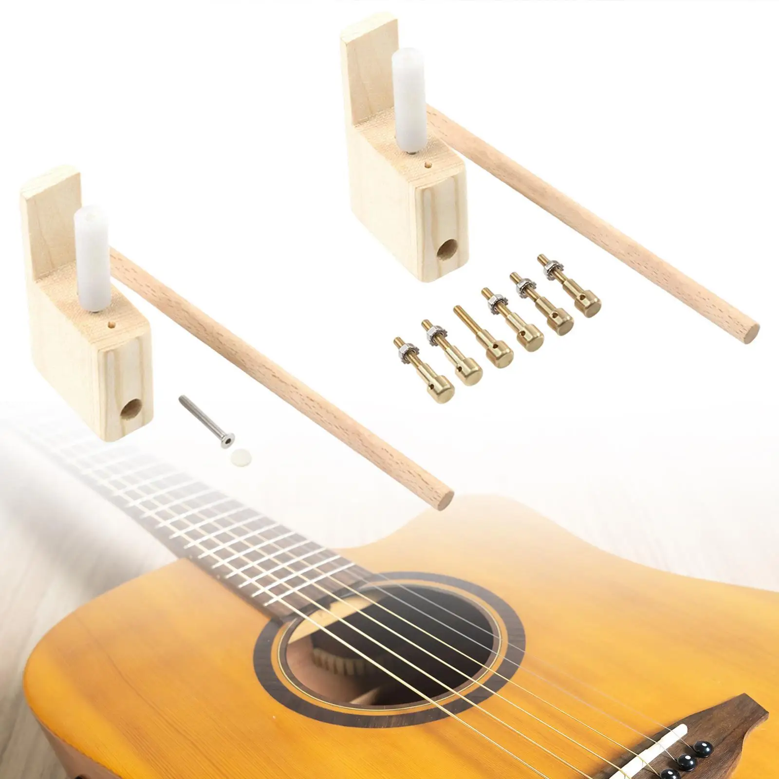 Guitar Bridge Pins Repair Set,Enhance Volume and Tone Repairing Compact Musical
Guitar Bridge Pins Repair Set,Enhance Volume and Tone Repairing Compact Musical