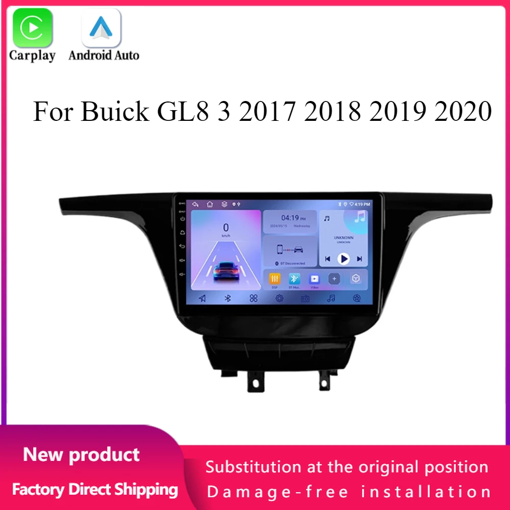 For Buick GL8 3 2017 2018 2019 2020 Android 14 Car Radio Multimedia 4G GPS Navigation Wireless Bluetooth CarPlay Screen Stereo
For Buick GL8 3 2017 2018 2019 2020 Android 14 Car Radio Multimedia 4G GPS Navigation Wireless Bluetooth CarPlay Screen Stereo