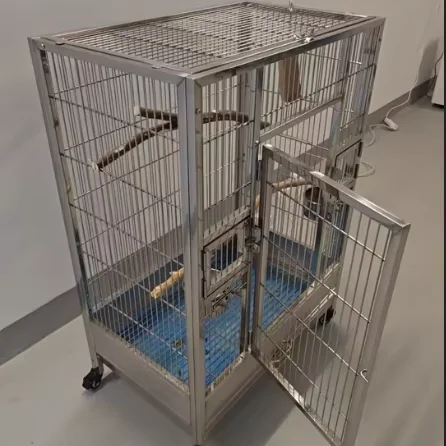 Parrot Cage Stainless Steel 304 For Macaw Cockatoos Large Bird Cages 40" X 28" X 51" Luxury Stainless Steel Bird Villa
Parrot Cage Stainless Steel 304 For Macaw Cockatoos Large Bird Cages 40" X 28" X 51" Luxury Stainless Steel Bird Villa