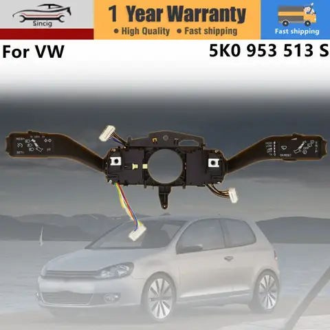 Turn Signal Wiper Cruise Control Switch For VW Touran Golf Plus 6 Caddy Superb 5K0953513S 5K0953549