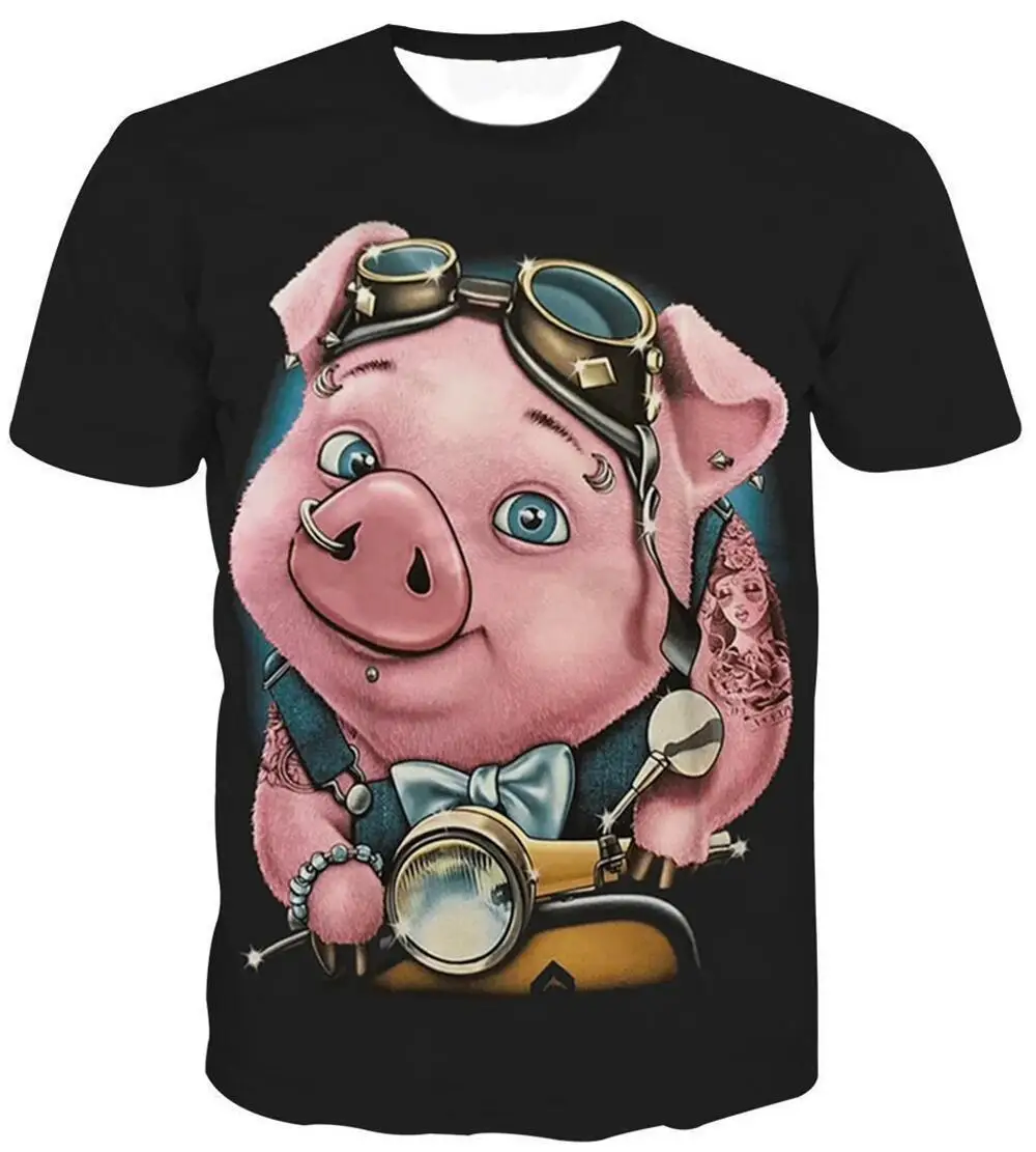 New Short Sleeve T-shirt Funny Pig 3D Camo Hunting Animal Men's Crewneck Loose Casual Outdoor Quick Drying Tough Guy Style Top
New Short Sleeve T-shirt Funny Pig 3D Camo Hunting Animal Men's Crewneck Loose Casual Outdoor Quick Drying Tough Guy Style Top