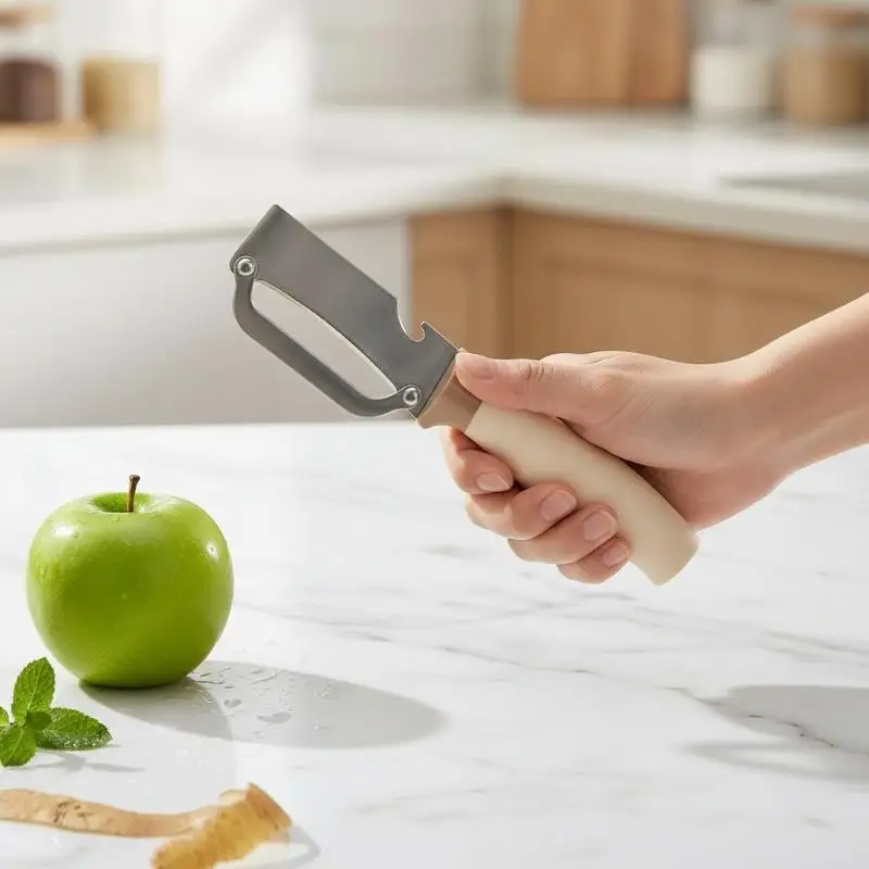 2 IN 1 Stainless Steel Flat Edge Peeler Fruits Vegetables Peeler Kitchen Multi-Purpose Tool
2 IN 1 Stainless Steel Flat Edge Peeler Fruits Vegetables Peeler Kitchen Multi-Purpose Tool