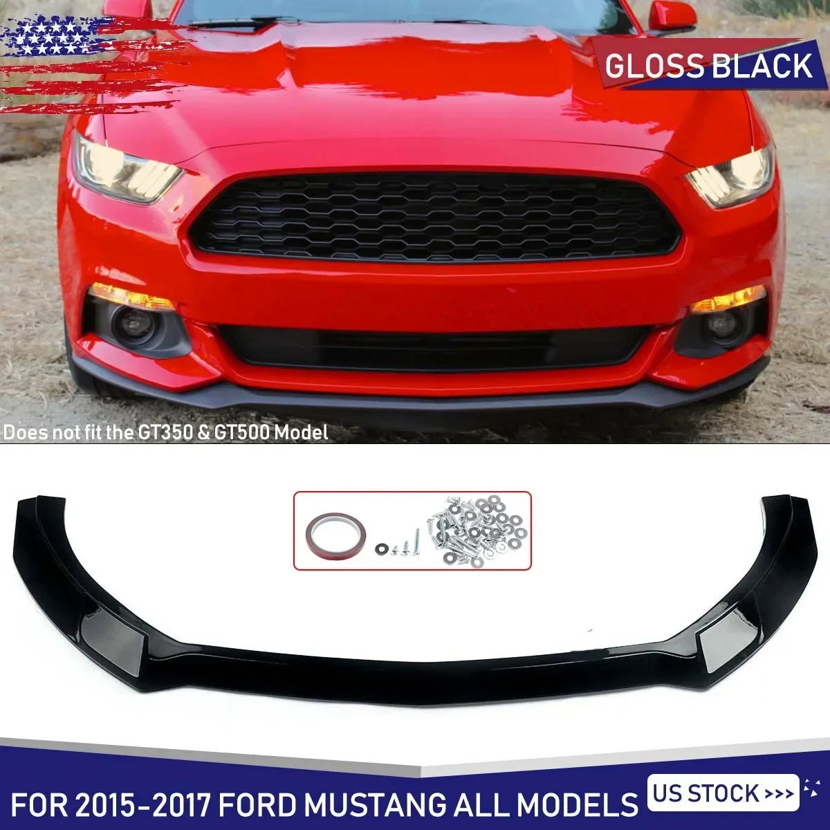 Для 2015-2017 Ford Mustang Coupe передний бампер спойлер для губ сплиттер глянцевый черный
Для 2015-2017 Ford Mustang Coupe передний бампер спойлер для губ сплиттер глянцевый черный