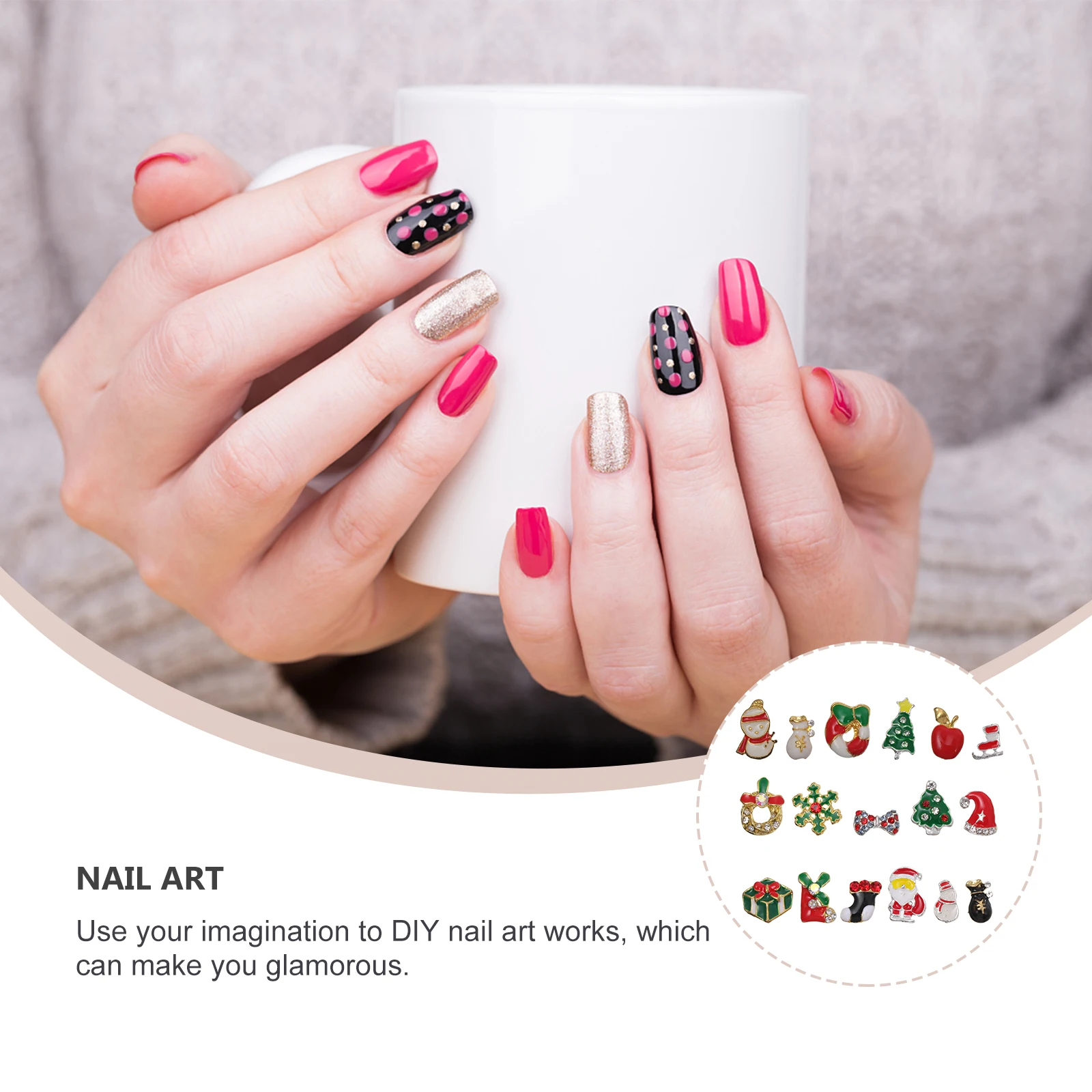20pcs Christmas Christmas Nail Jewelry Nail Stickers Manicure Accessories Art Jewelry Decorations Festive Supplies
20pcs Christmas Christmas Nail Jewelry Nail Stickers Manicure Accessories Art Jewelry Decorations Festive Supplies