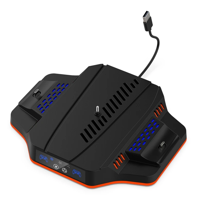 【CLEARANCE】Game Console Cooling Dock For PS5 Slim With RGB Colorful Ambient Light Portable Gamepad Charger
【CLEARANCE】Game Console Cooling Dock For PS5 Slim With RGB Colorful Ambient Light Portable Gamepad Charger