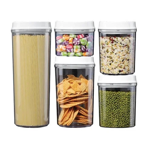 3pcs 4pcs 5pcs Press Type Sealing storage Pot Vacuum Plastic Preservation Box Bean Snacks Dry Storage Box kitchen accessories
3pcs 4pcs 5pcs Press Type Sealing storage Pot Vacuum Plastic Preservation Box Bean Snacks Dry Storage Box kitchen accessories