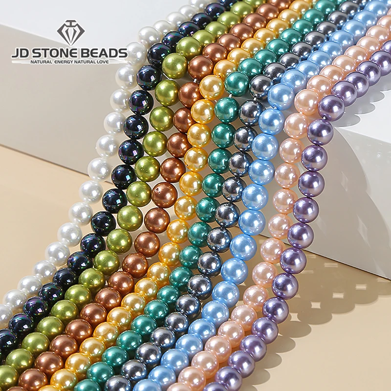 High Imitation Color Shell Round Beads 4 6 8 10mm Loose Spacer Bead For Jewelry Making DIY Necklace Bracelet Accessory Wholesale
High Imitation Color Shell Round Beads 4 6 8 10mm Loose Spacer Bead For Jewelry Making DIY Necklace Bracelet Accessory Wholesale