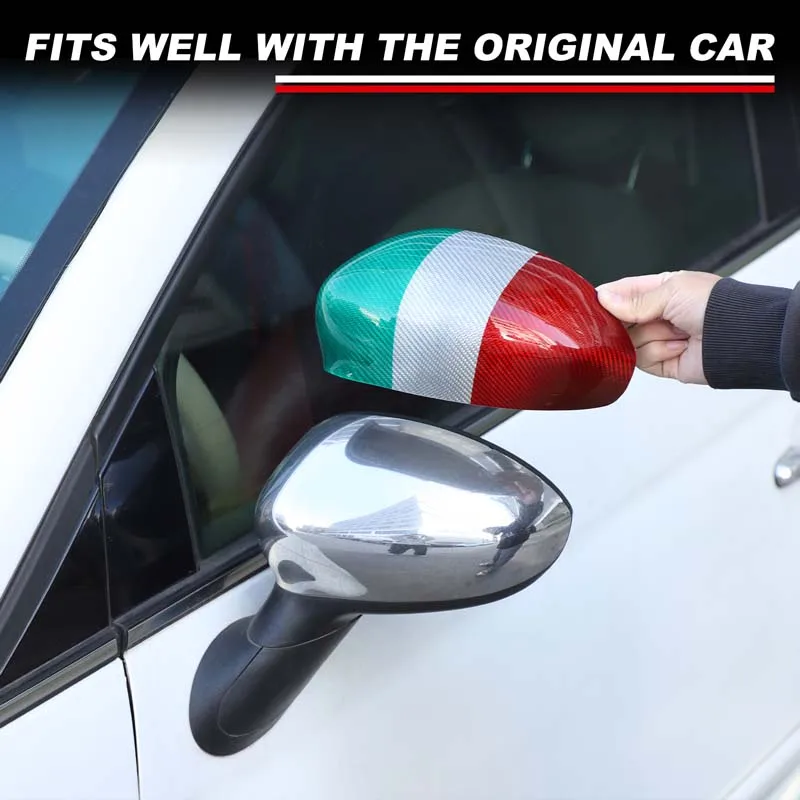 Rearview Side Mirror Cover Caps For Fiat 500 2010-2025 Car Tricolor Carbon Trim Interior Accessories
Rearview Side Mirror Cover Caps For Fiat 500 2010-2025 Car Tricolor Carbon Trim Interior Accessories