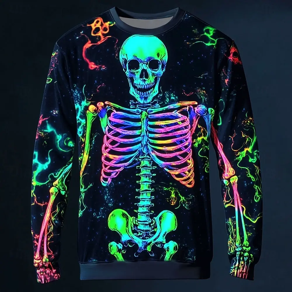 2025 Fall Winter Halloween Theme Skeleton Men's Casual Hoodies Sweatshirts Crew Neck Pullover Long Sleeve Trendy Streetwear
2025 Fall Winter Halloween Theme Skeleton Men's Casual Hoodies Sweatshirts Crew Neck Pullover Long Sleeve Trendy Streetwear