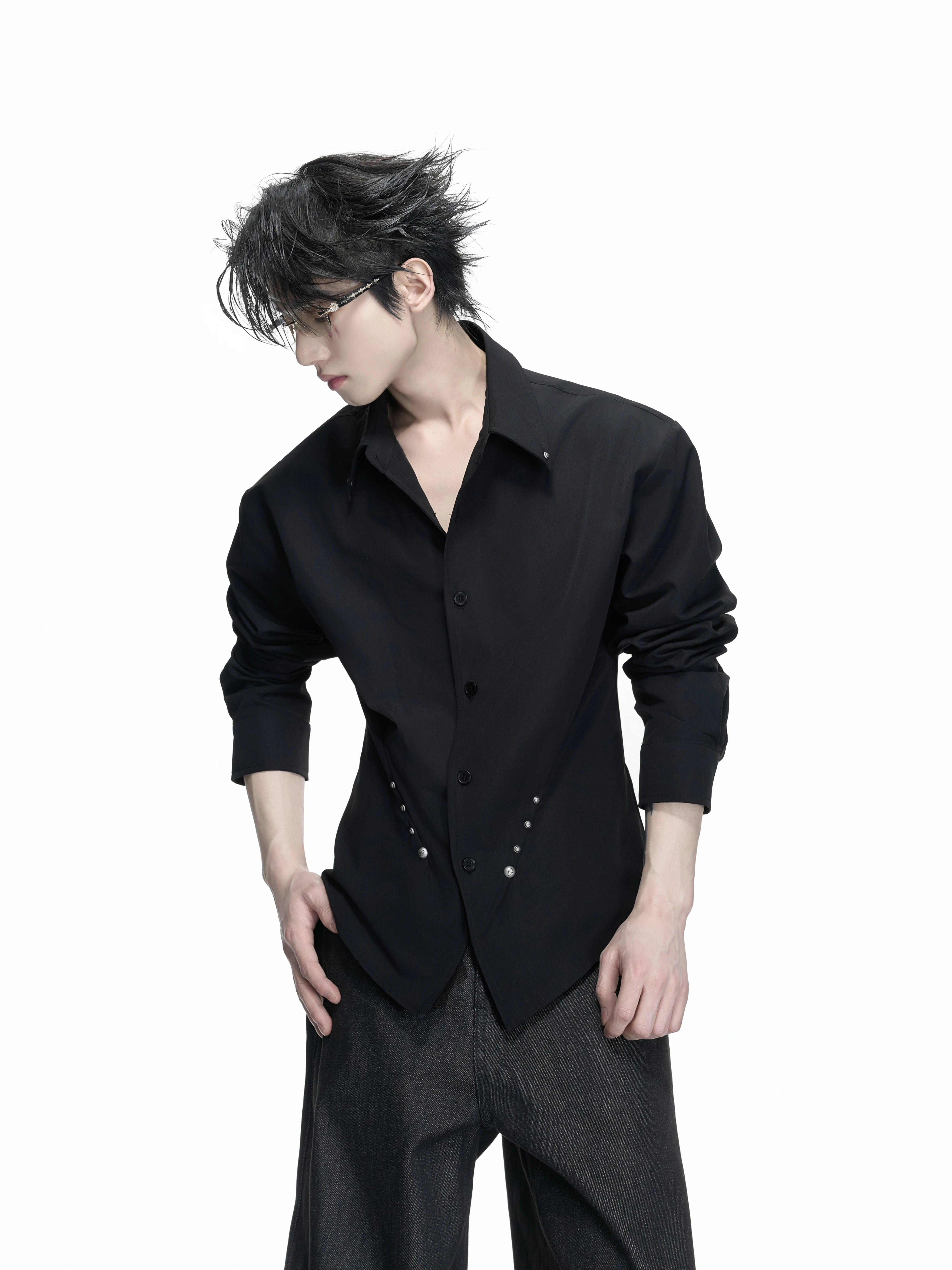 Anti-Wrinkle Elegant Long Sleeve Shirt Youth Fashion Punk Style Buckle Waist Inward Shoulder Court Sleeve Silk Cotton ...
Anti-Wrinkle Elegant Long Sleeve Shirt Youth Fashion Punk Style Buckle Waist Inward Shoulder Court Sleeve Silk Cotton ...