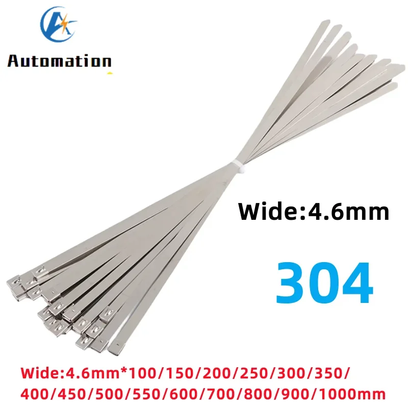 4.6mm Stainless Steel Metal Cable Ties Exhaust Wrap Coated Locking Metal Zip-Exhaust Multifunctional Locking Cable Ties 4.6
4.6mm Stainless Steel Metal Cable Ties Exhaust Wrap Coated Locking Metal Zip-Exhaust Multifunctional Locking Cable Ties 4.6